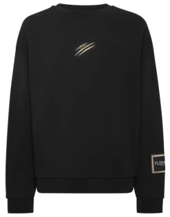 Discount Sweatshirt LS Roundneck Label Herren Sportbekleidung