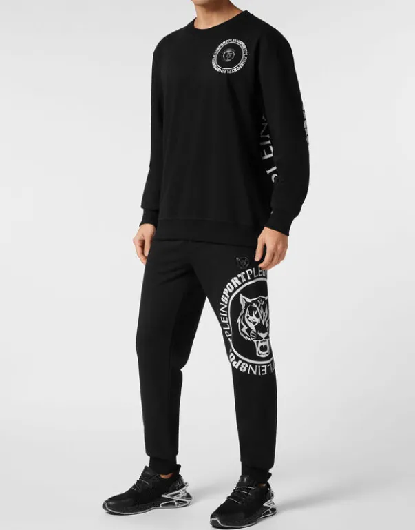Fashion Sweatshirt Round Neck Carbon Tiger Herren Sportbekleidung