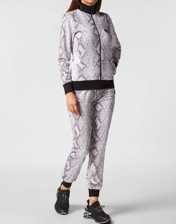 New Triacetate Jogging Tracksuit: Top/Trousers Pitone Damen Sportbekleidung