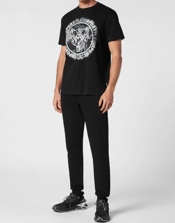 Discount T-shirt Round Neck Carbon Tiger Herren T-shirt