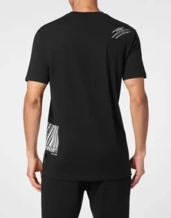 Hot T-shirt Round Neck SS Barcode Herren T-shirt