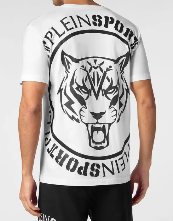 Discount T-shirt Round Neck SS Carbon Tiger Herren T-shirt