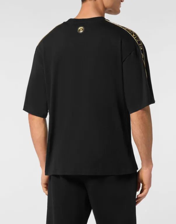 Outlet T-shirt Round Neck SS Laminated Herren T-shirt