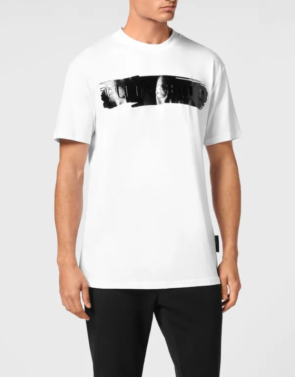 Hot T-shirt Round Neck SS Silver Brush Herren T-shirt