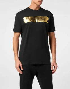 Sale T-shirt Round Neck SS Silver Brush Herren T-shirt