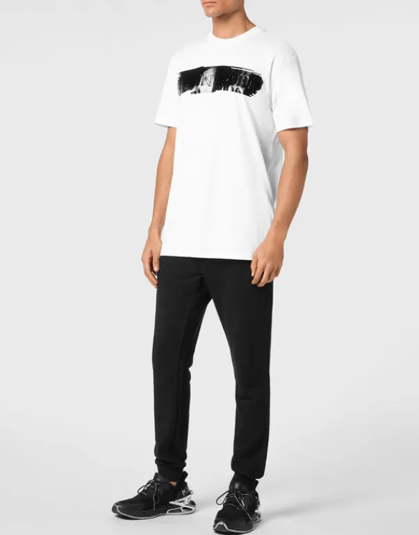 Hot T-shirt Round Neck SS Silver Brush Herren T-shirt