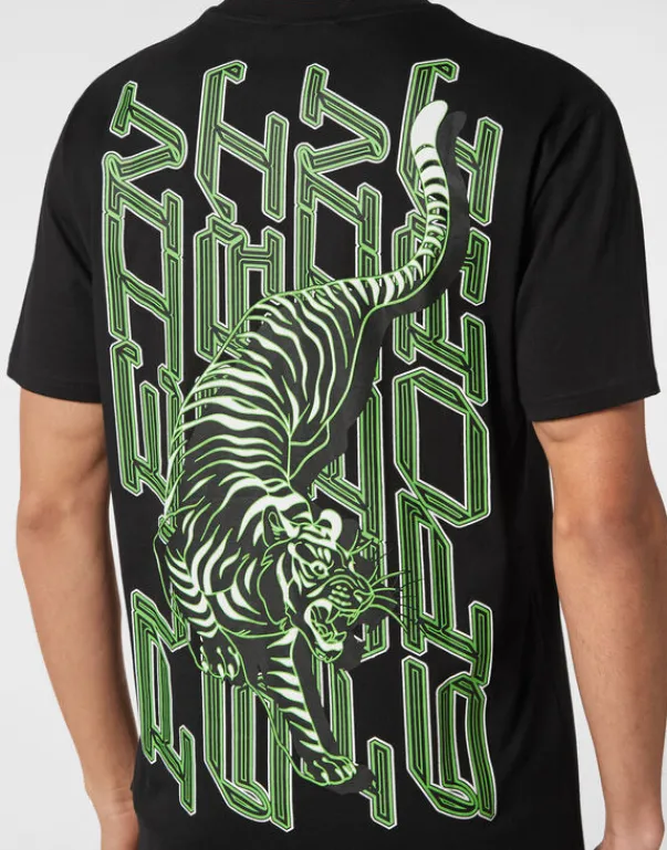 Clearance T-shirt Round Neck SS Tiger Herren T-shirt