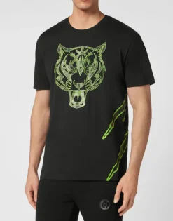 Fashion T-shirt Round Neck Tiger Herren T-shirt