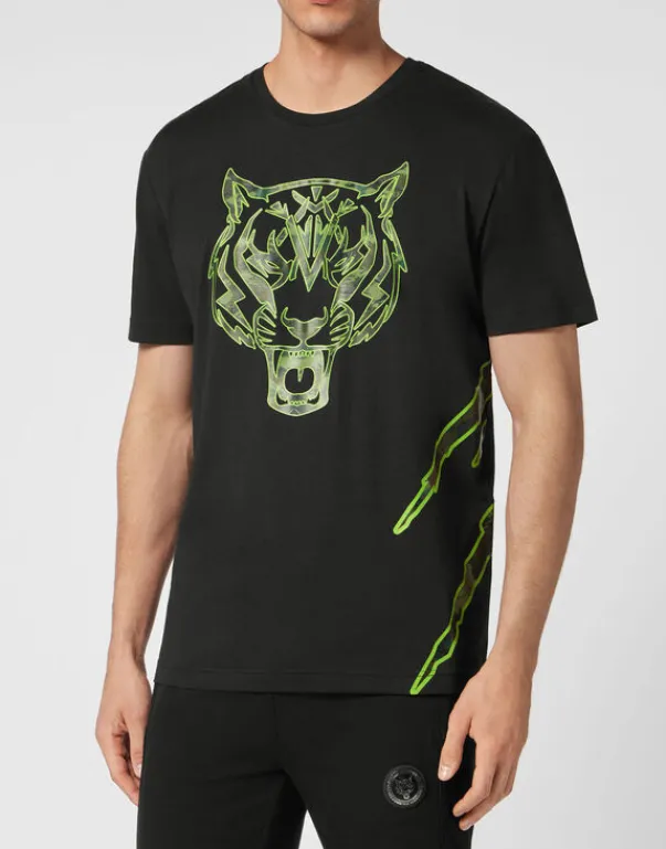 Fashion T-shirt Round Neck Tiger Herren T-shirt