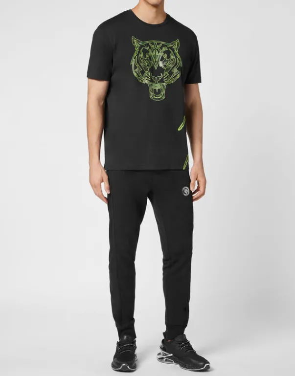 Fashion T-shirt Round Neck Tiger Herren T-shirt