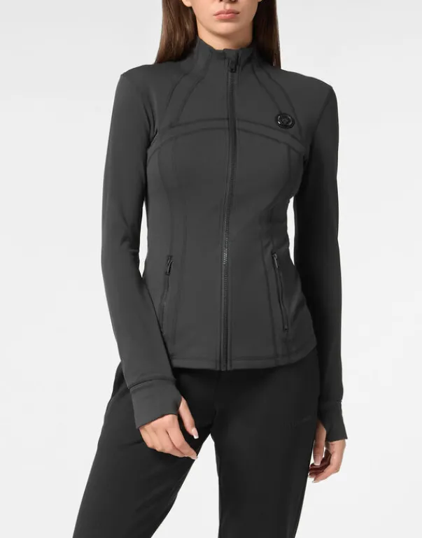 Fashion Zipped Jogging Top Damen Sportbekleidung