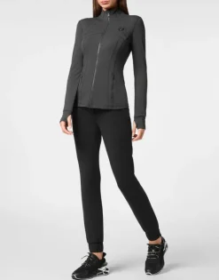 Fashion Zipped Jogging Top Damen Sportbekleidung