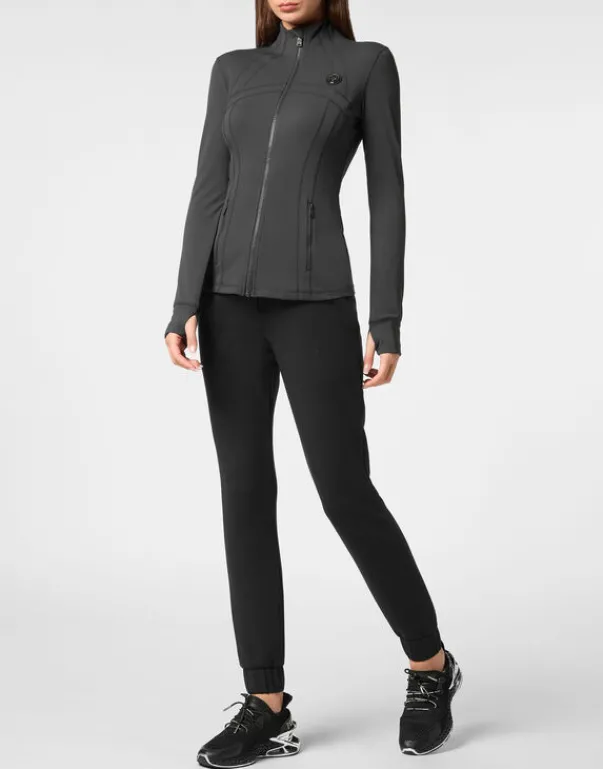 Fashion Zipped Jogging Top Damen Sportbekleidung